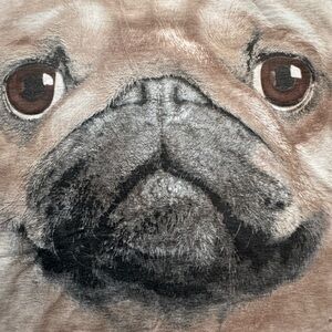 The Mountain nature/Tan and Black Pug Face Tee